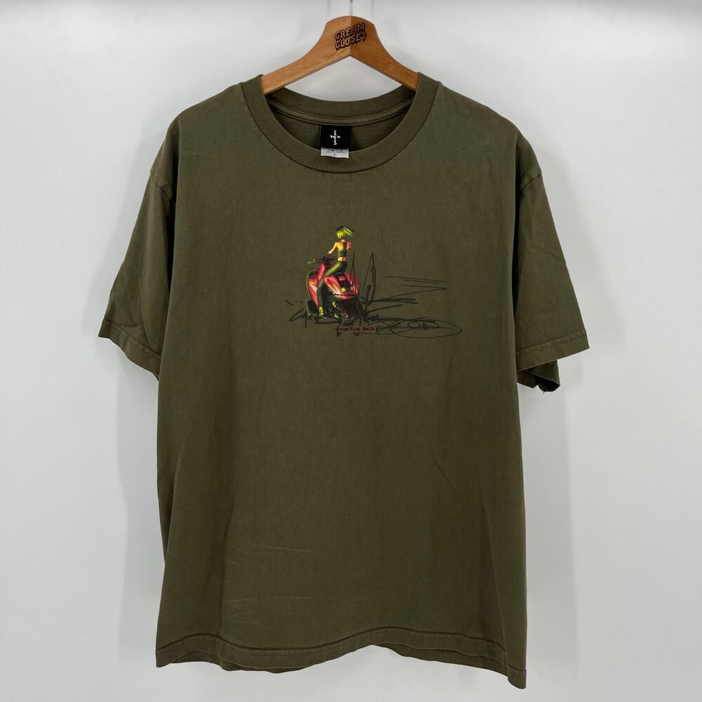 Travis Scott Cactus Jack x Jordan Astroworld Utopia Moto Girl Tour Merch Tee L
